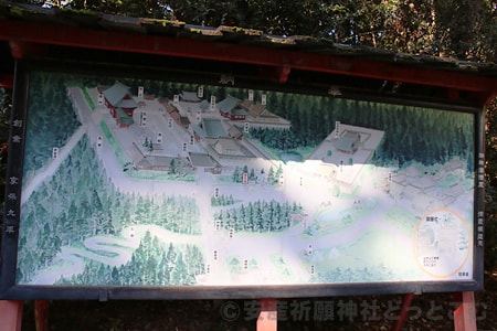 志波彦神社・鹽竈神社 境内図の様子