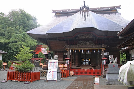 産泰神社 拝殿の様子