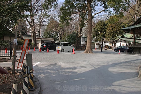 調神社 駐車場の様子 フォトギャラリー 安産祈願 戌の日ドットコム