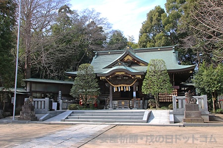 春日部八幡神社 拝殿の様子