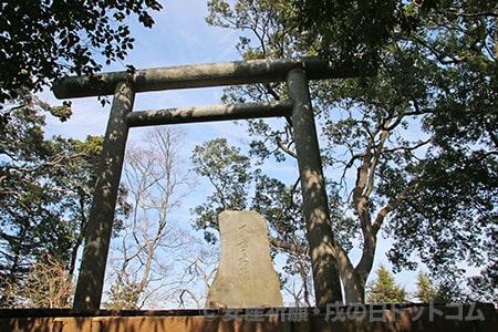 春日部八幡神社 浅間さま頂の様子