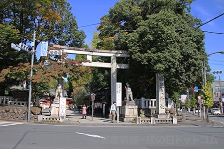 秩父神社 正面入り口鳥居の様子