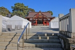 稲毛浅間神社 神門の先の階段の様子