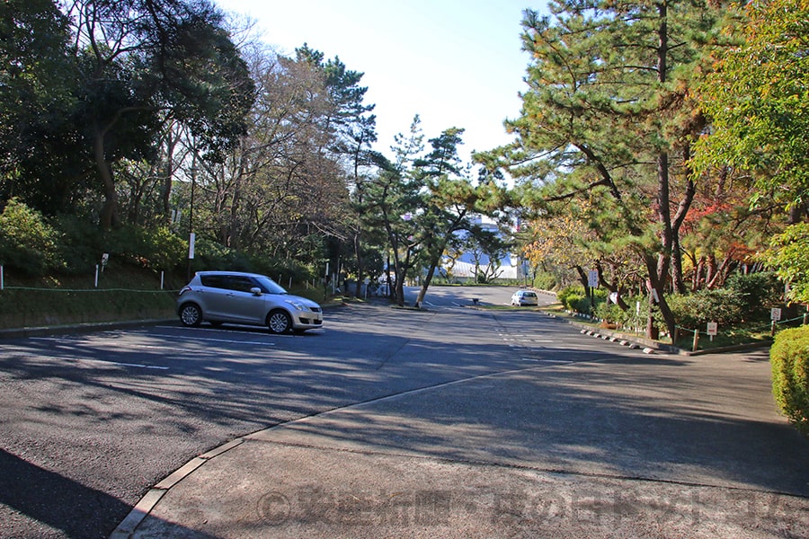 稲毛浅間神社 参拝者用駐車場の様子