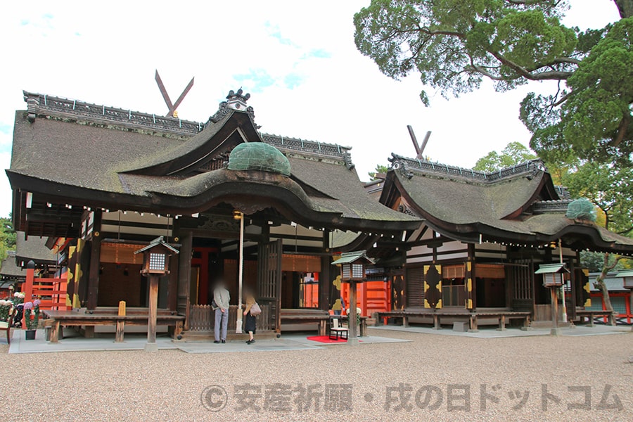 住吉大社 第三本宮・第四本宮の様子