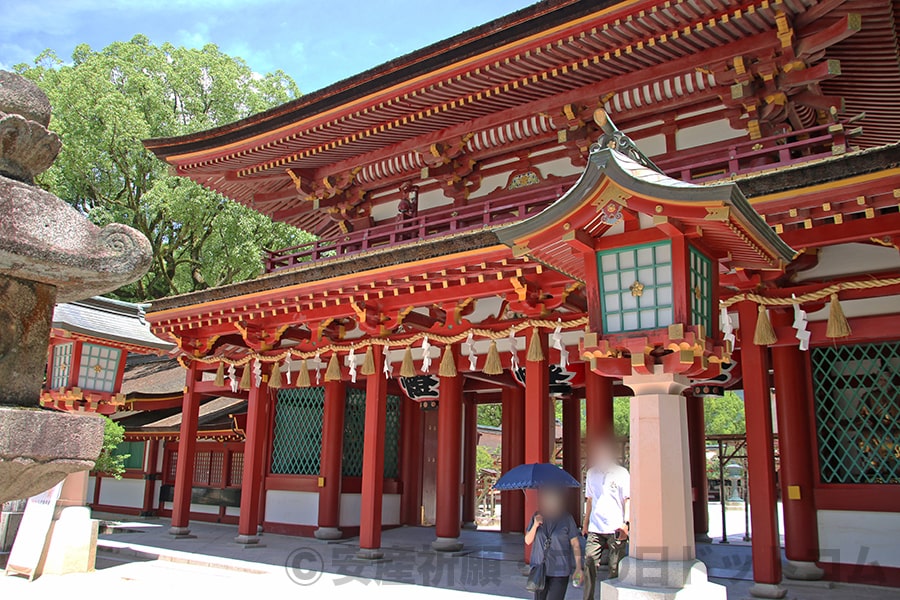 太宰府天満宮 楼門の様子