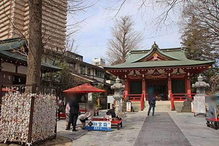 越谷 香取神社 本殿前の様子（その1）