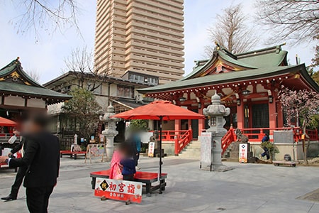 越谷 香取神社 本殿前の様子（その2）