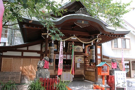 露天神社・水天宮 金刀比羅宮 お社全体の様子