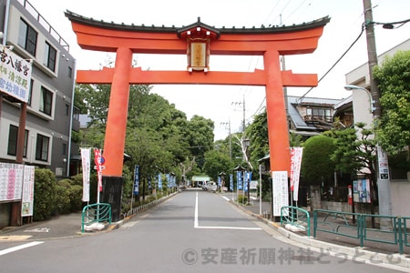 大宮八幡宮 南参道の境内入口と鳥居の様子