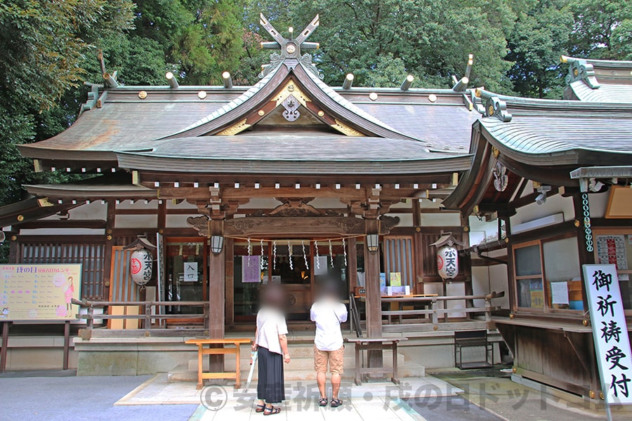 清瀬日枝神社・水天宮 水天宮本殿（拝殿）の様子