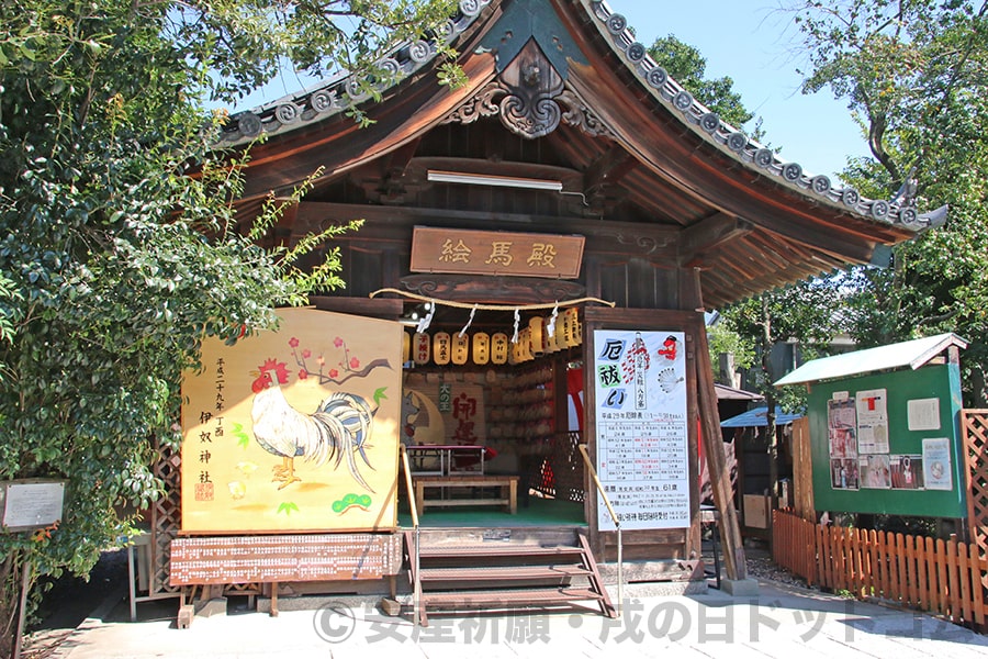 伊奴神社 絵馬殿の様子