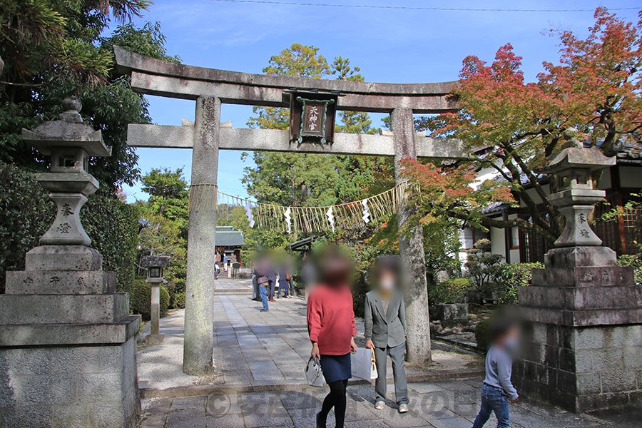 敷地神社（わら天神宮） 境内入ってすぐの様子