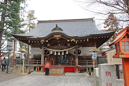 草加神社 本殿の様子