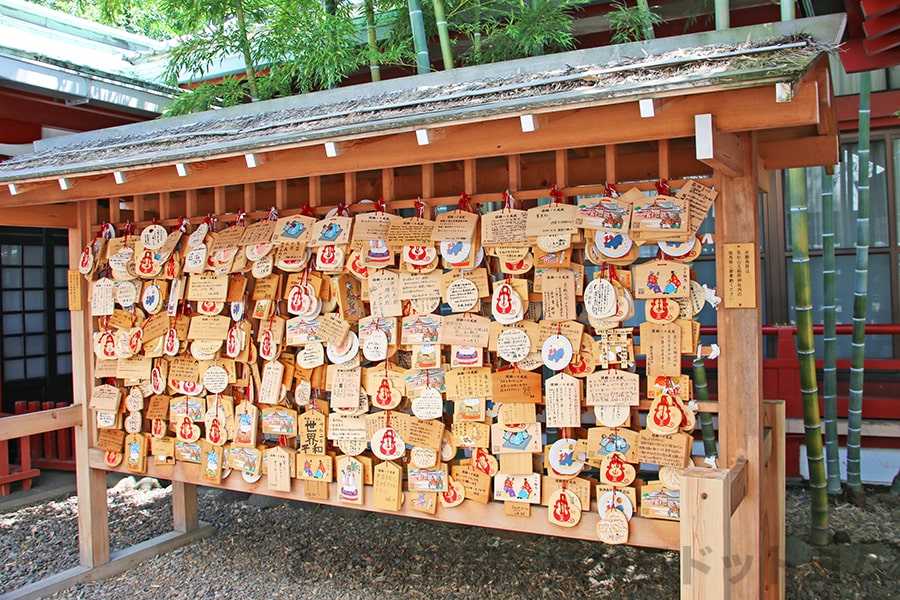 日枝神社 絵馬掛けの様子