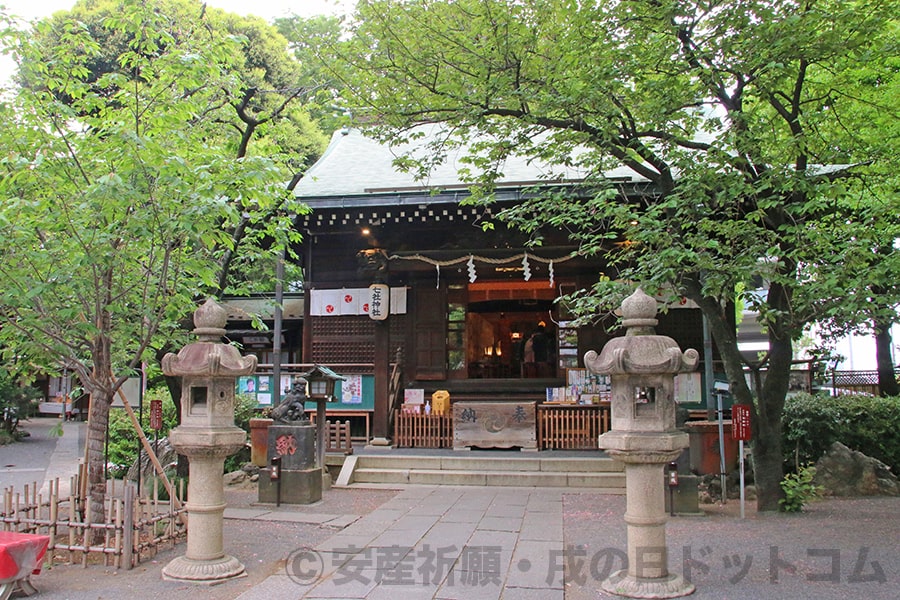 七社神社 参道から拝殿・本殿への様子