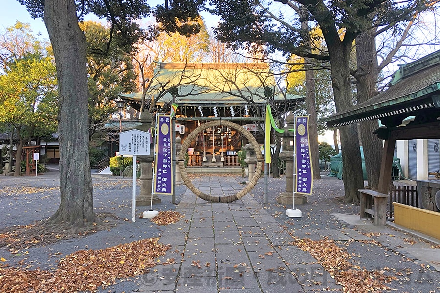 七社神社 参道から拝殿・本殿への様子